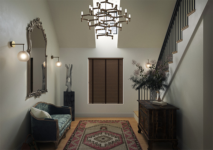 Kalmar Deluxe, Jacobean Oak - Motorised Venetian Blind - Image 7